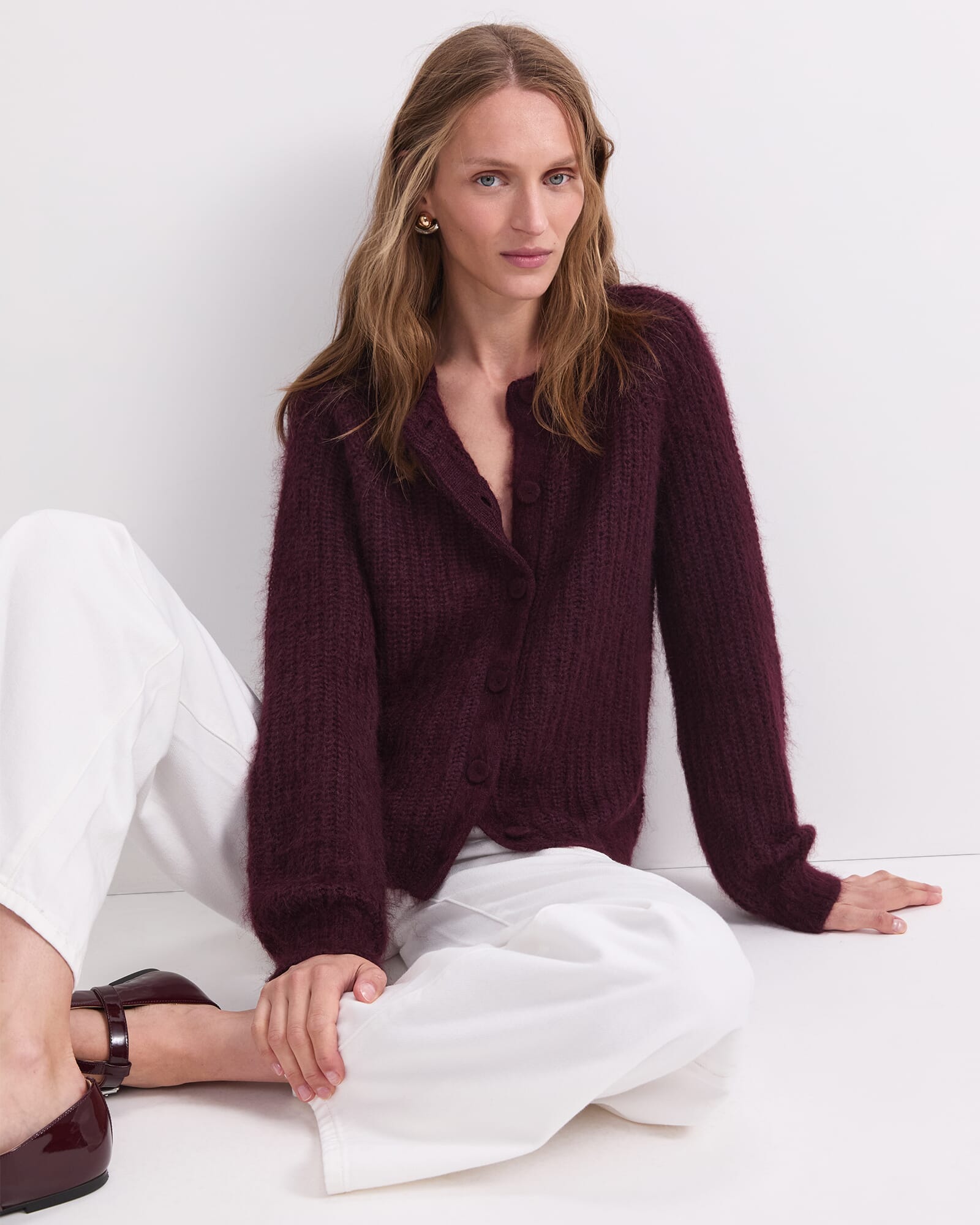 Tatiana Mohair Twist Cardigan