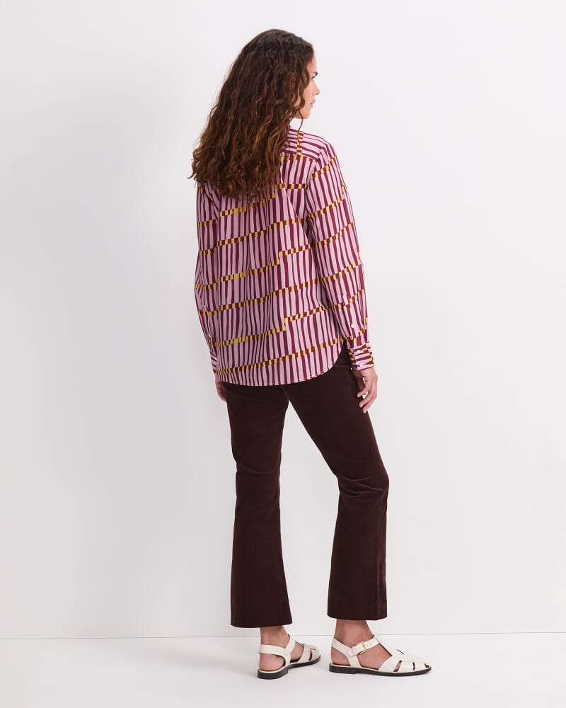 Rani Cotton Silk Shirt in SUNSET