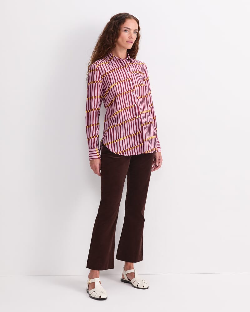 Rani Cotton Silk Shirt in SUNSET