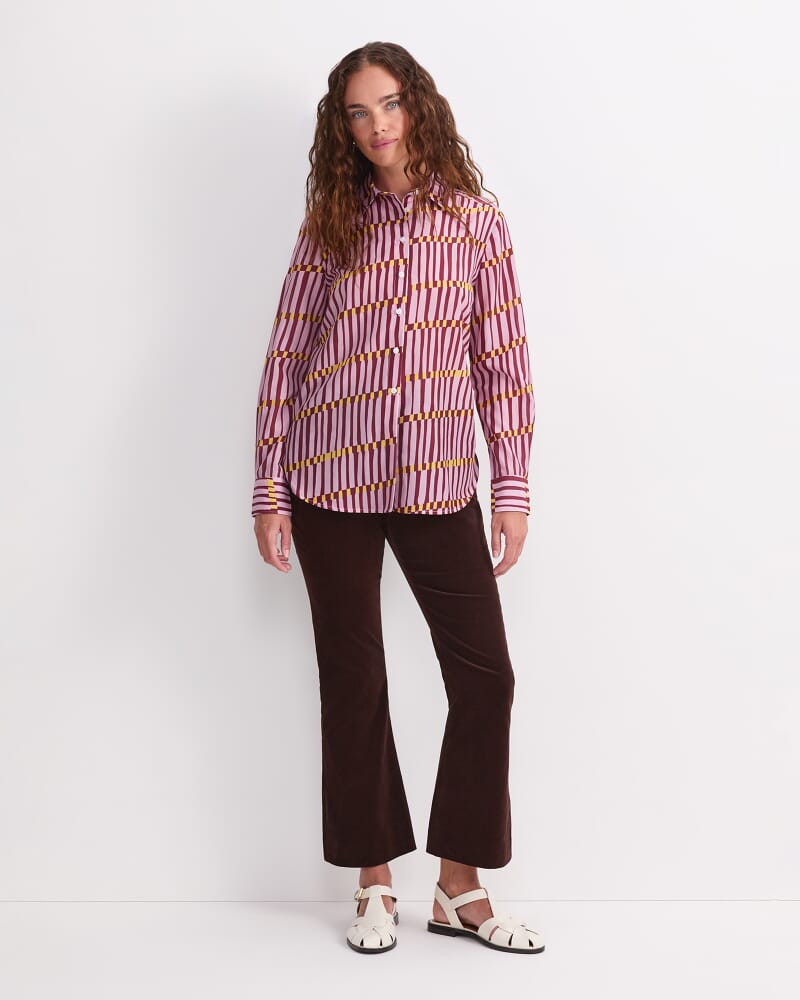 Rani Cotton Silk Shirt in SUNSET