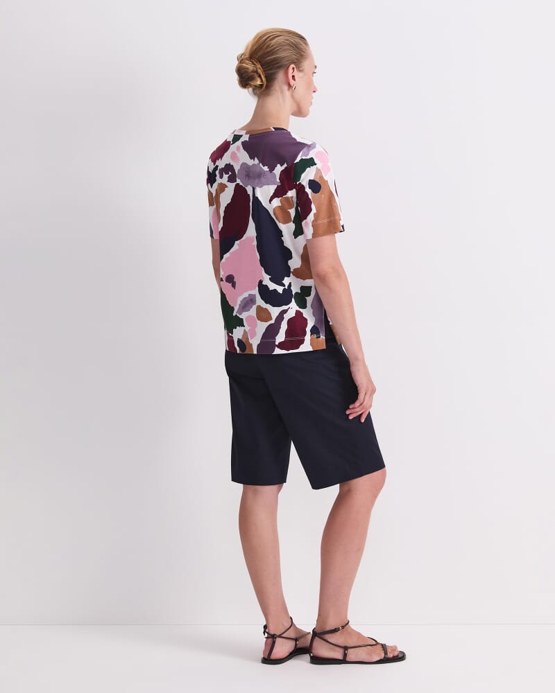 Leah Mercerised Tee in MULTI