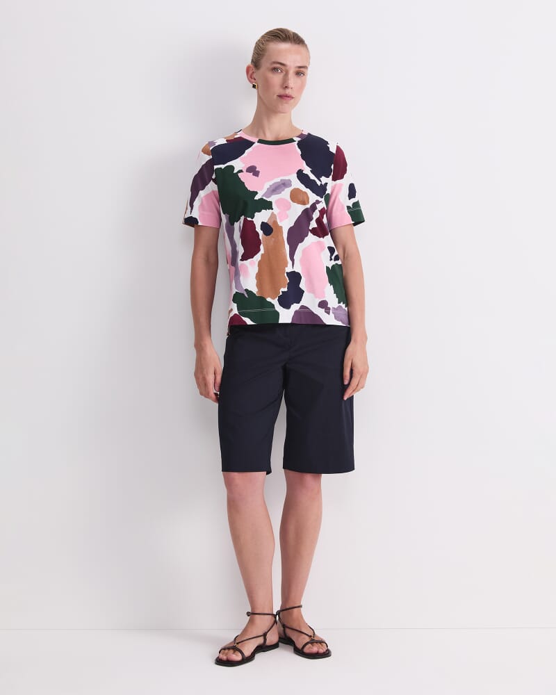 Leah Mercerised Tee in MULTI