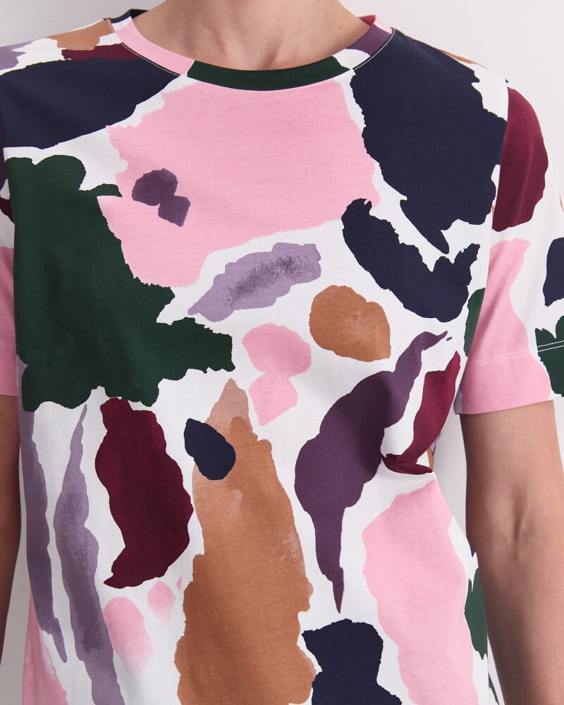 Leah Mercerised Tee in MULTI