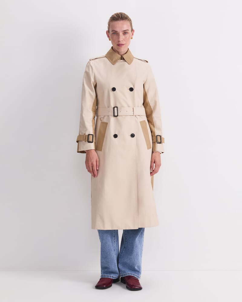 Audrey Splice Trench in PUTTY
