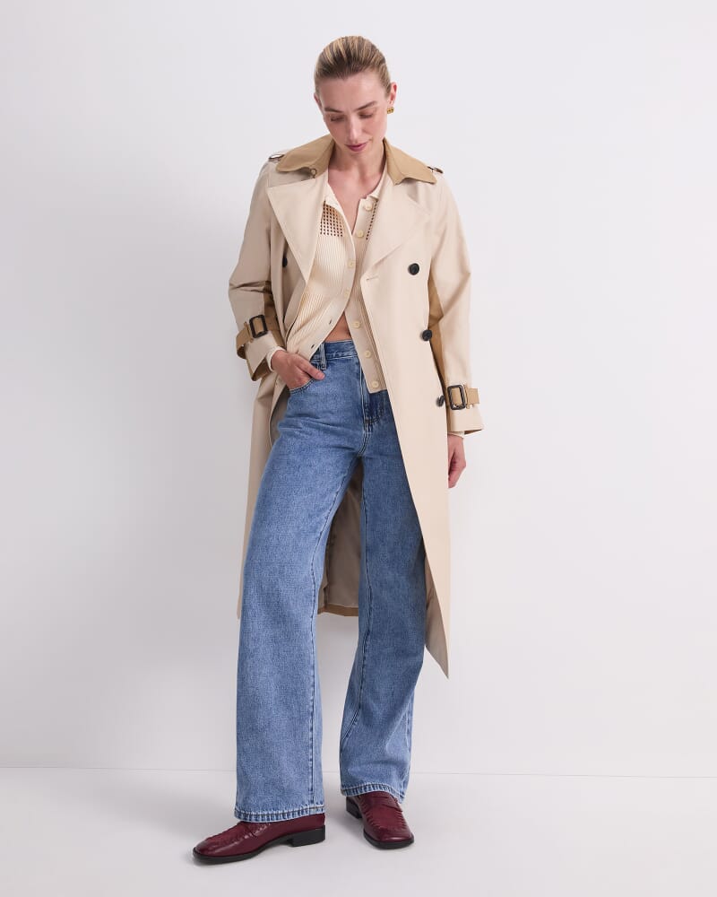 Audrey Splice Trench in PUTTY