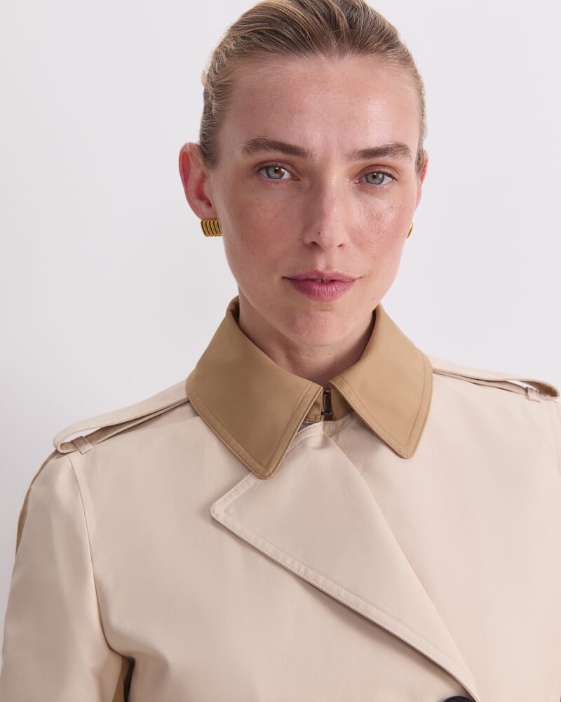 Audrey Splice Trench in PUTTY