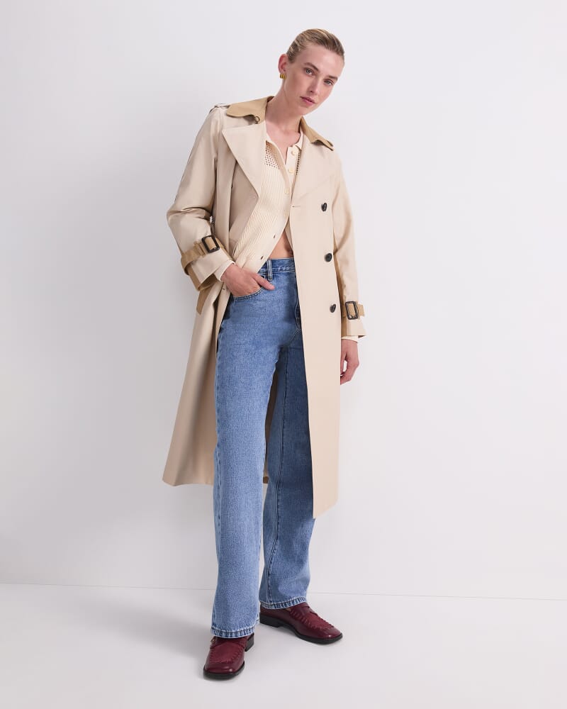 Audrey Splice Trench in PUTTY