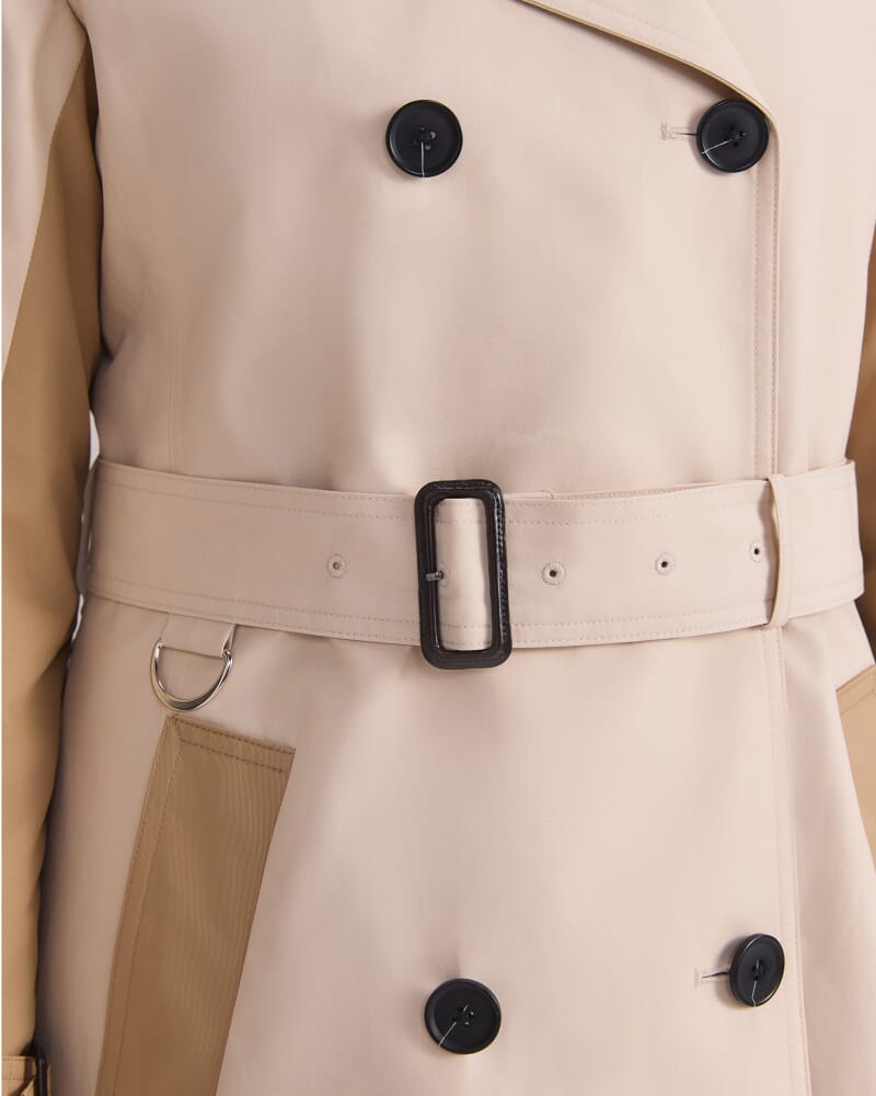 Audrey Splice Trench in PUTTY