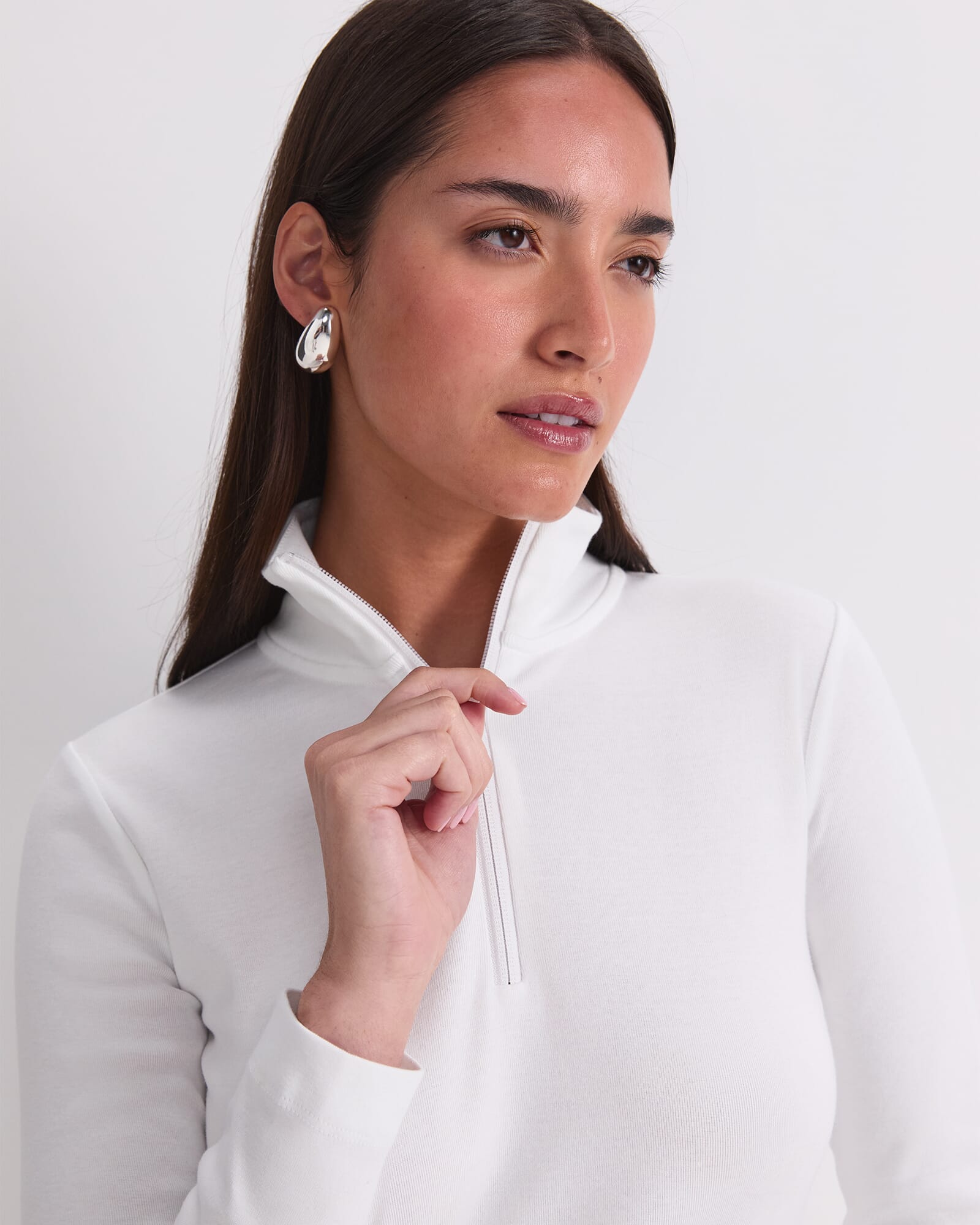 Lucy Zip Funnel Neck