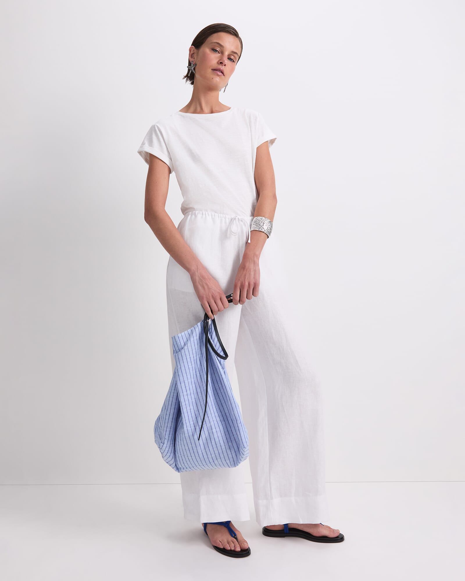 Ariana Wide Leg Linen Pant