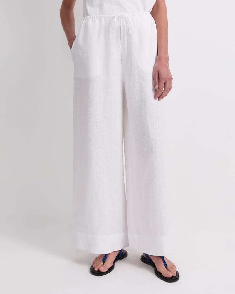 Ariana Wide Leg Linen Pant