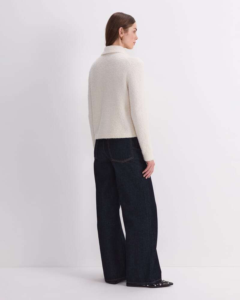 Teddy Wool Lady Jacket in WINTER WHITE