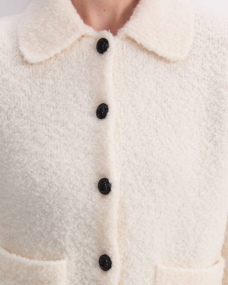 Teddy Wool Lady Jacket in WINTER WHITE