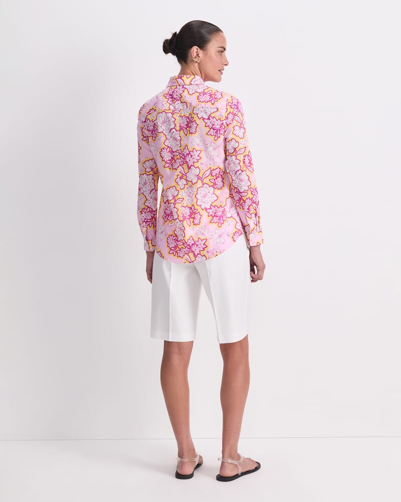 Fleur Lily Voile Shirt in PINK MULTI