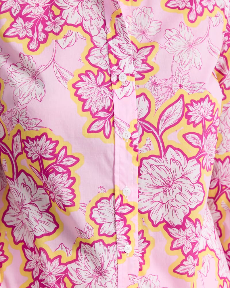 Fleur Lily Voile Shirt in PINK MULTI