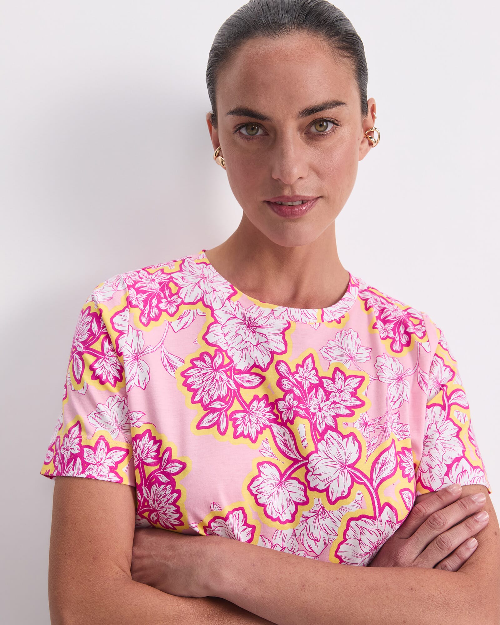 Set Athleisure Taylor T, Cotton Candy Pink, Frosted Floral main image 0