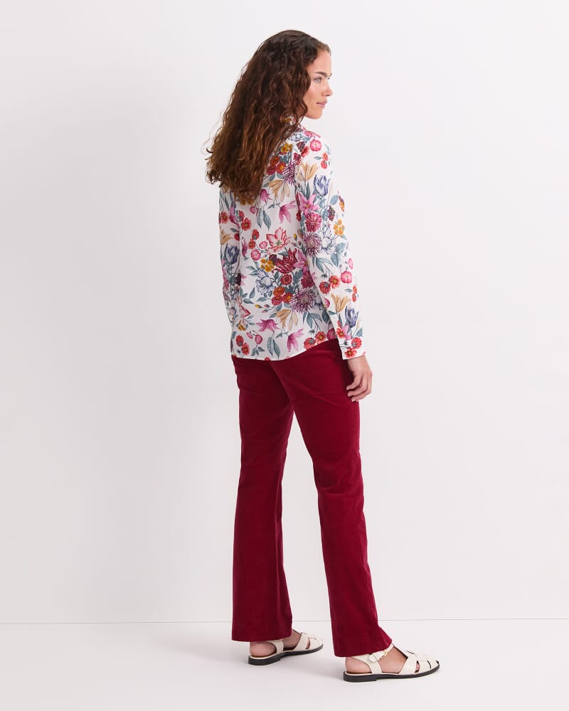 Stately Bouquet Liberty Shirt in WHITE/MULTI