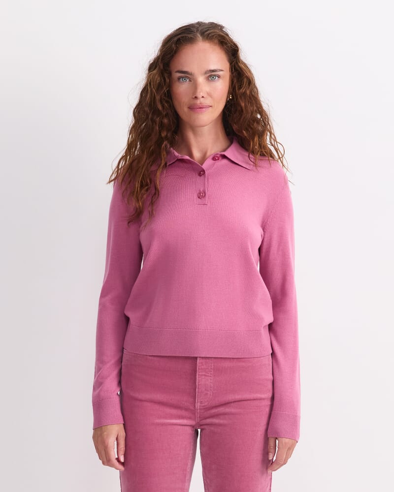 Francis Knit Polo in BLOSSOM