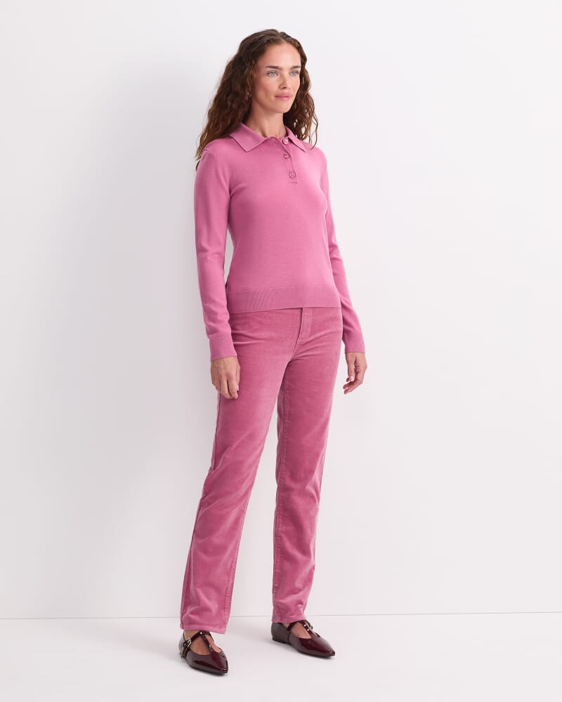 Francis Knit Polo in BLOSSOM