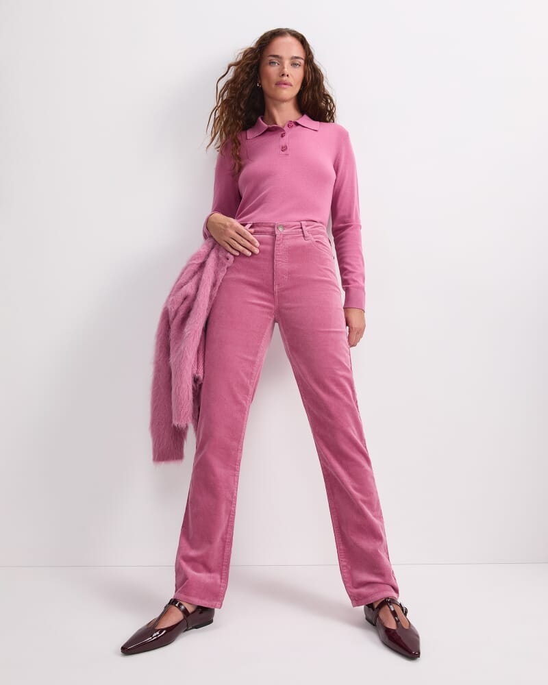 Francis Knit Polo in BLOSSOM