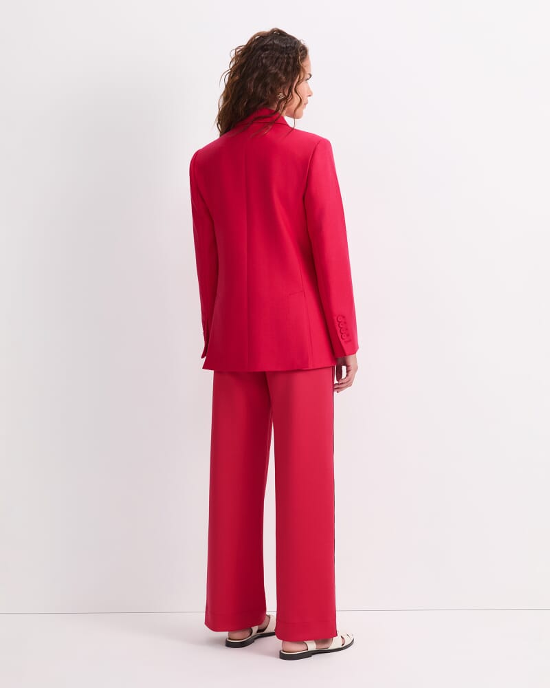 Frankie Twill Blazer in RUBY