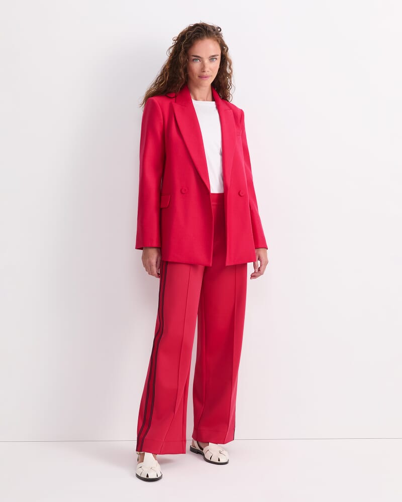 Frankie Twill Blazer in RUBY