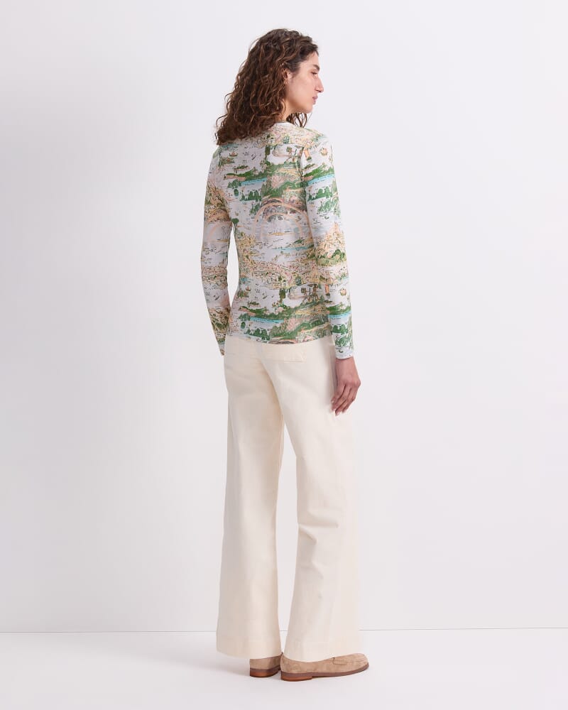 Story Map Liberty Magic Tee in GREEN MULTI