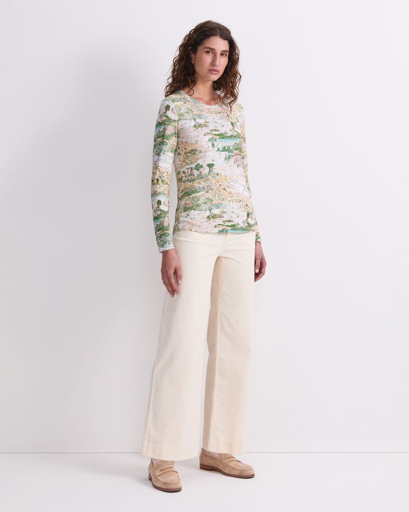 Story Map Liberty Magic Tee in GREEN MULTI