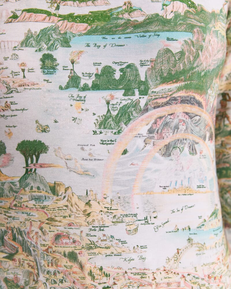 Story Map Liberty Magic Tee in GREEN MULTI