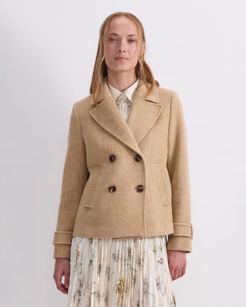 Pea Coat in TAN