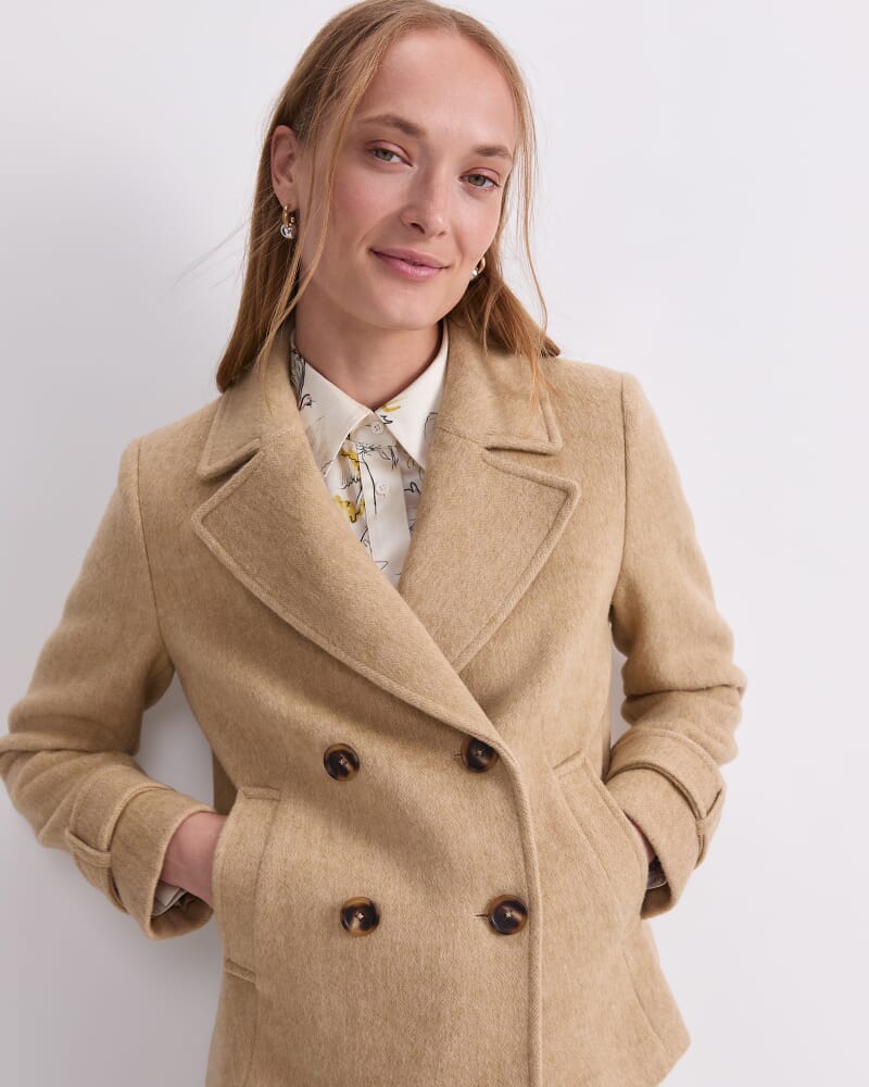 Pea Coat in TAN