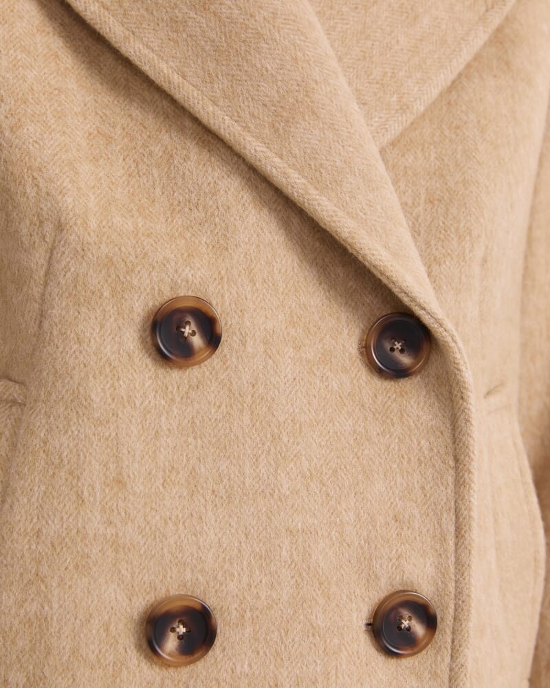 Pea Coat in TAN