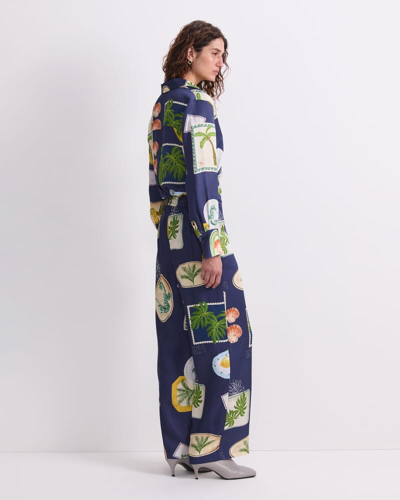 Piper Print Pant in NAVY MULTI