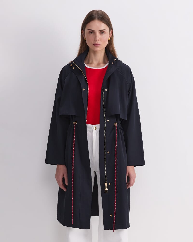 Rosie Long Anorak in NAVY