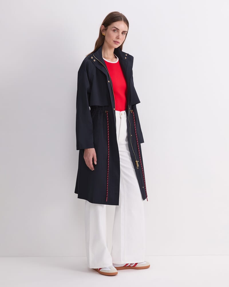 Rosie Long Anorak in NAVY
