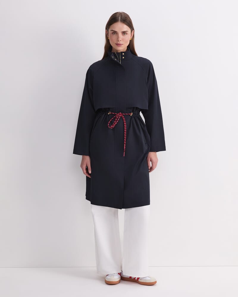 Rosie Long Anorak in NAVY