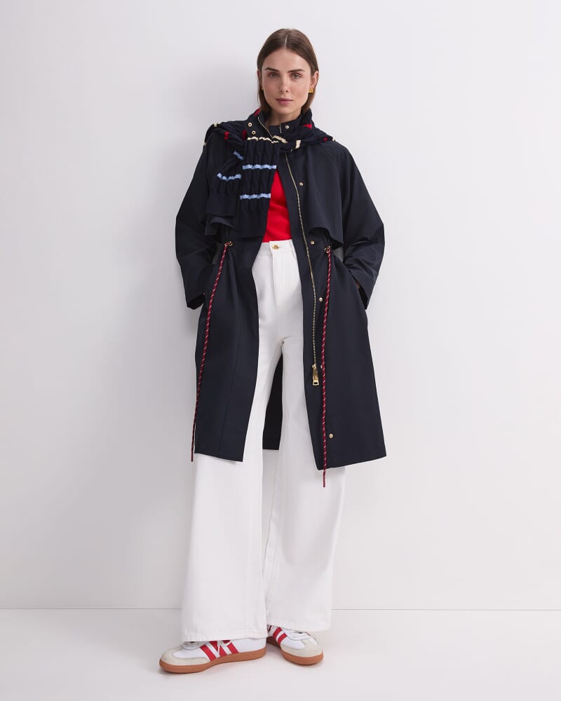 Rosie Long Anorak in NAVY