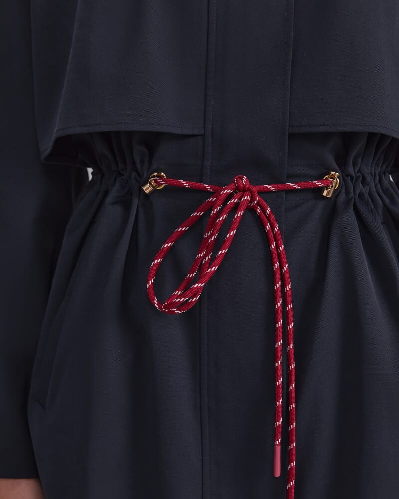 Rosie Long Anorak in NAVY