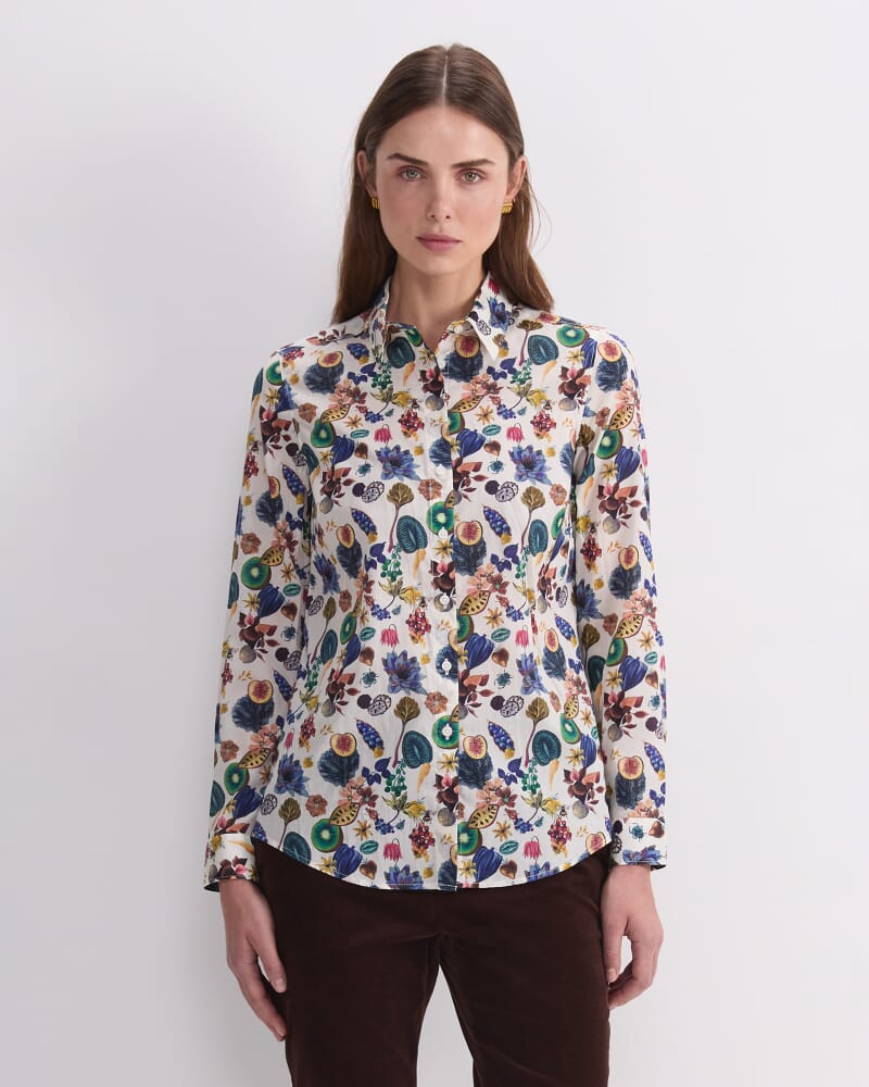 Floral Earth Liberty Magic Shirt in WHITE MULTI