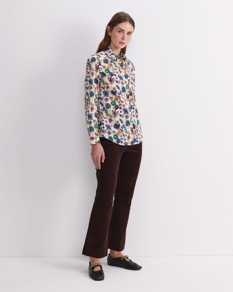 Floral Earth Liberty Magic Shirt in WHITE MULTI