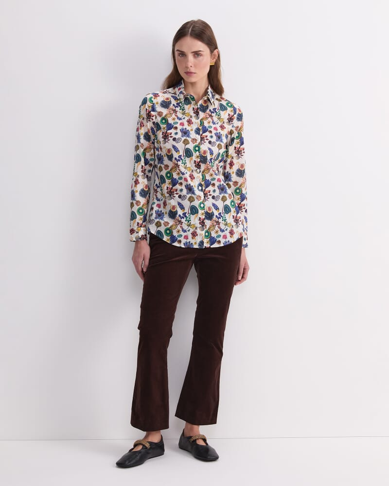 Floral Earth Liberty Magic Shirt in WHITE MULTI