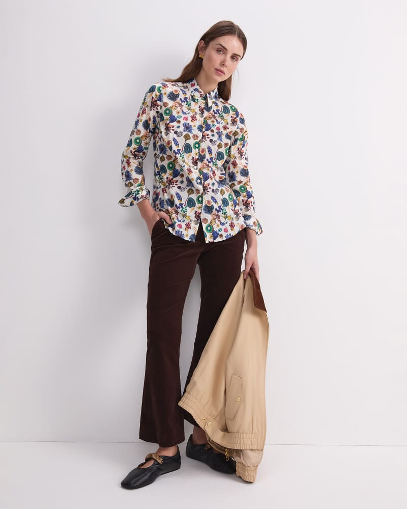 Floral Earth Liberty Magic Shirt in WHITE MULTI