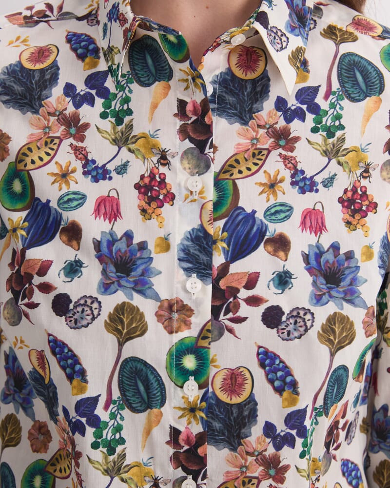 Floral Earth Liberty Magic Shirt in WHITE MULTI