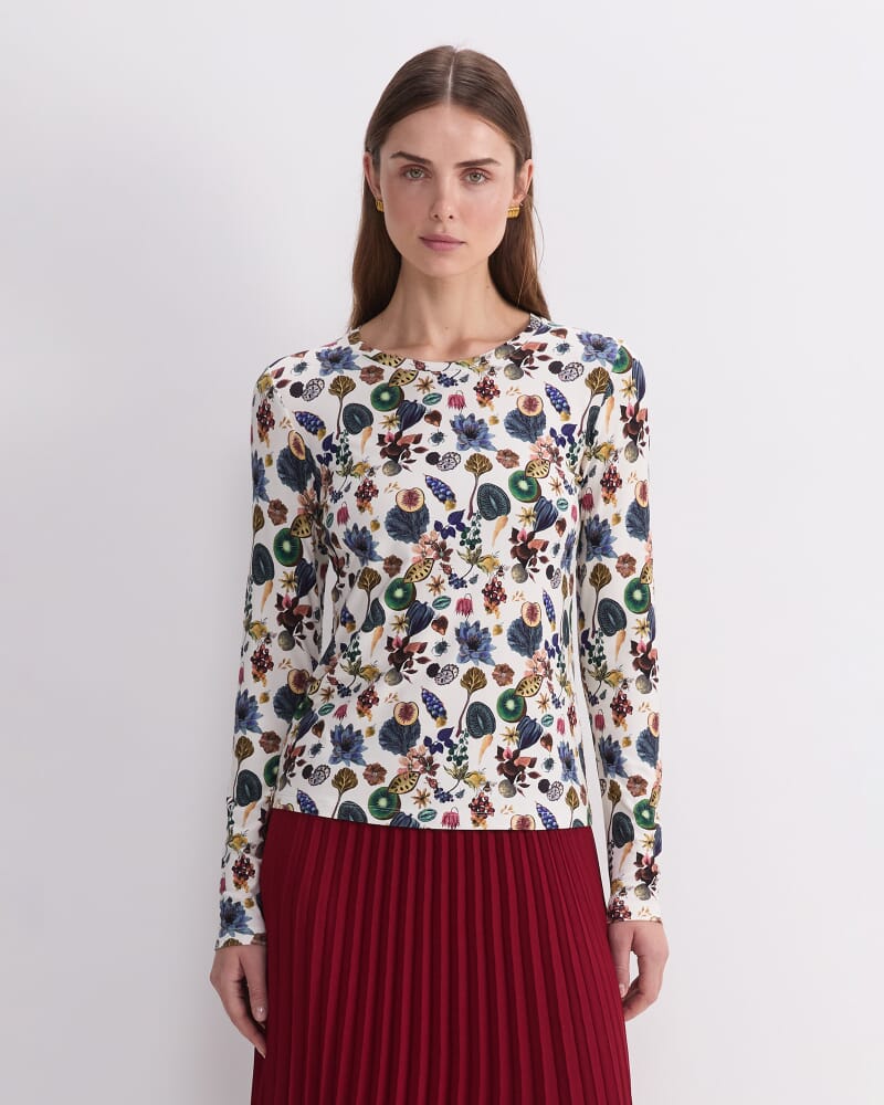 Floral Earth Liberty Magic Tee in WHITE MULTI