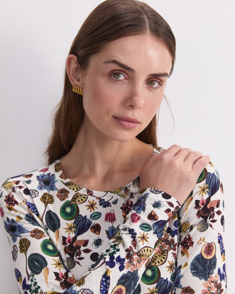 Floral Earth Liberty Magic Tee in WHITE MULTI