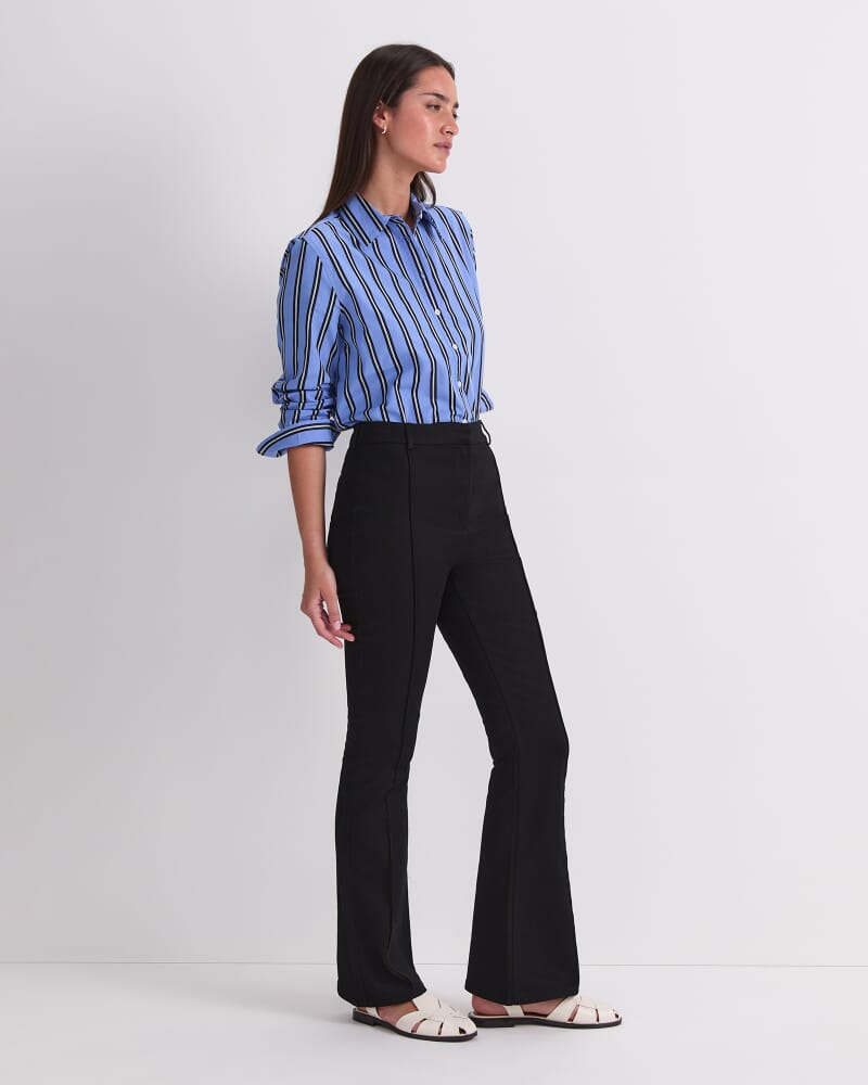 Nyra Pintuck Jean in BLACK