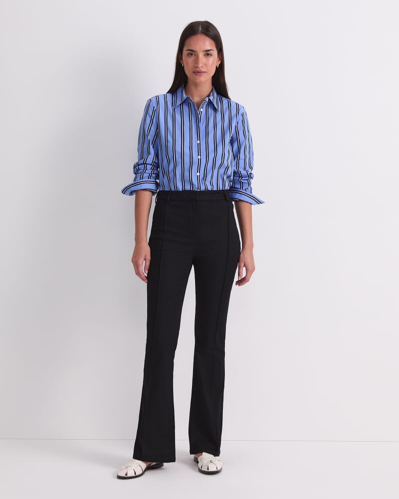 Nyra Pintuck Jean in BLACK