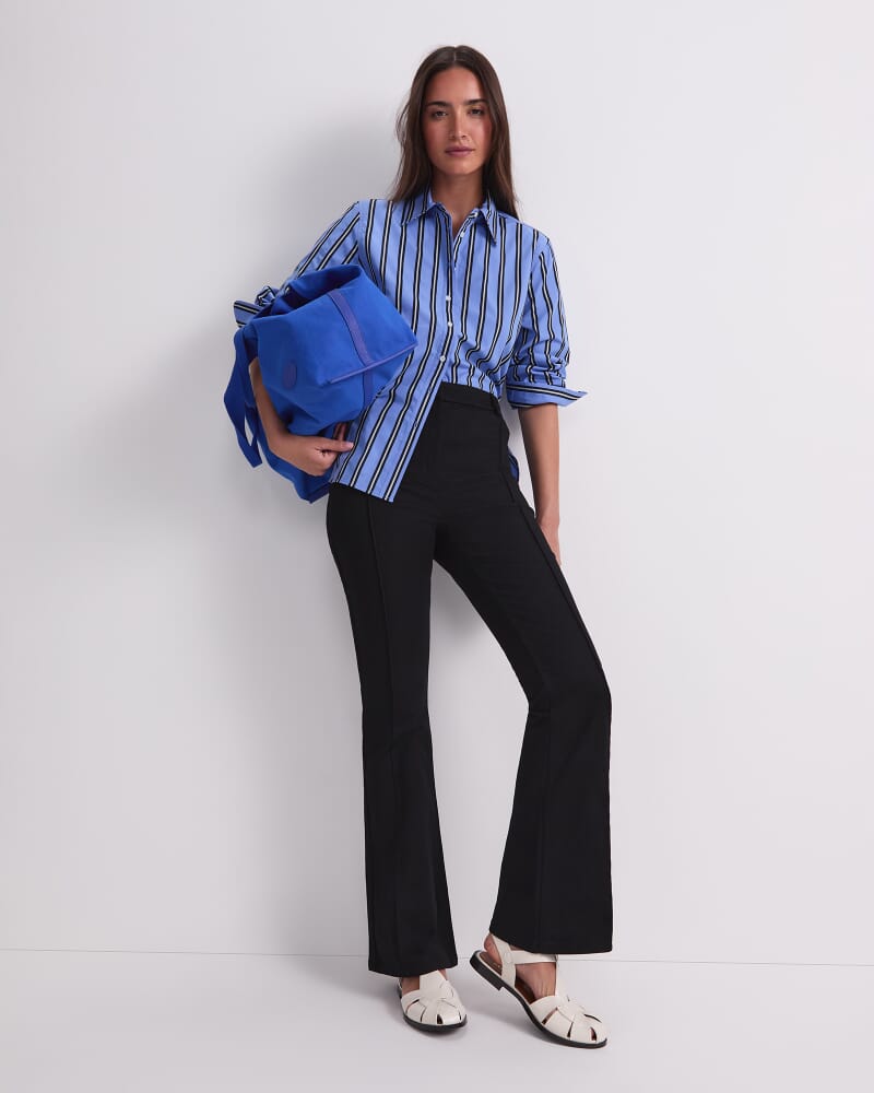 Nyra Pintuck Jean in BLACK