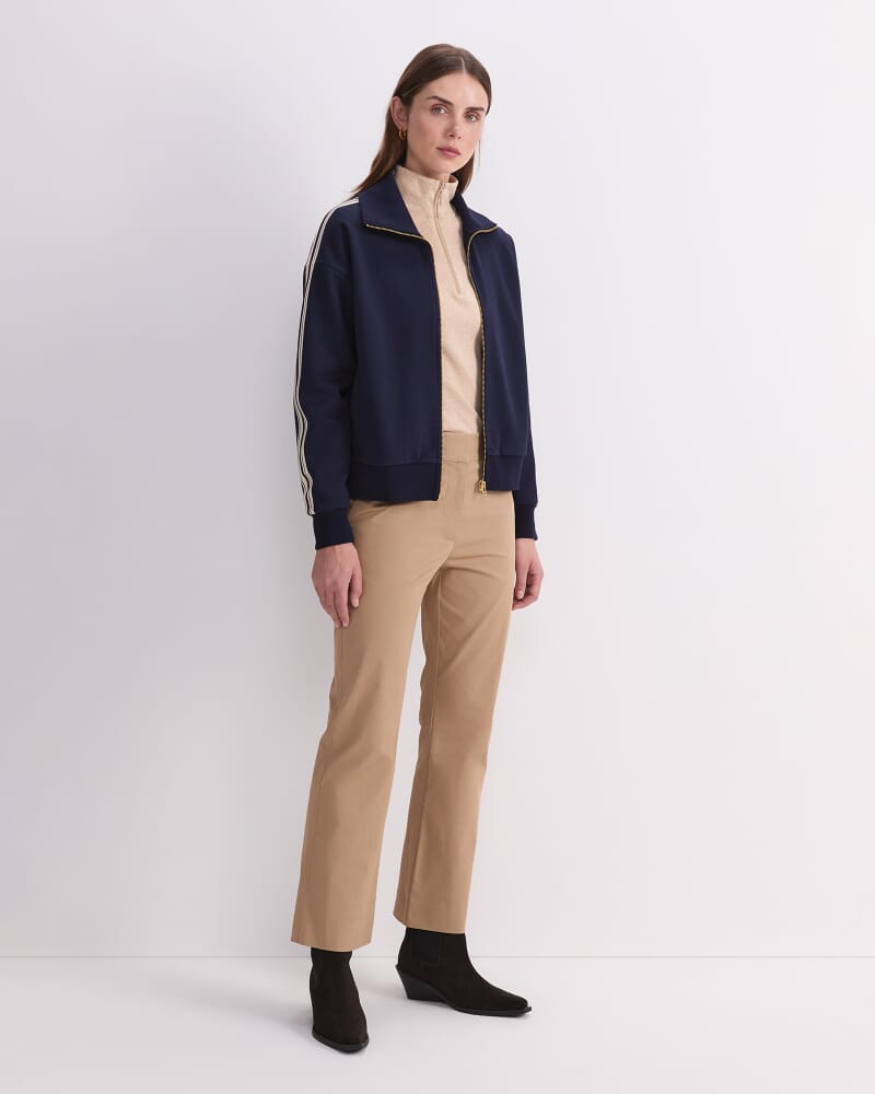 Bailey Zip Through Jumper in NAVY