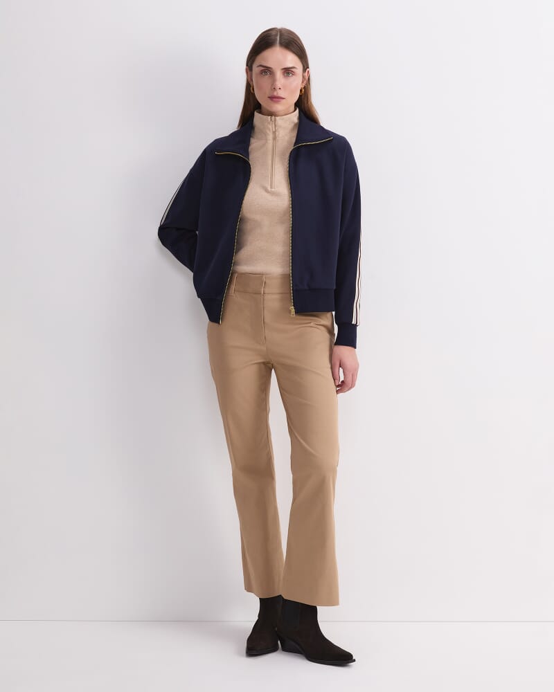 Bailey Zip Through Jumper in NAVY